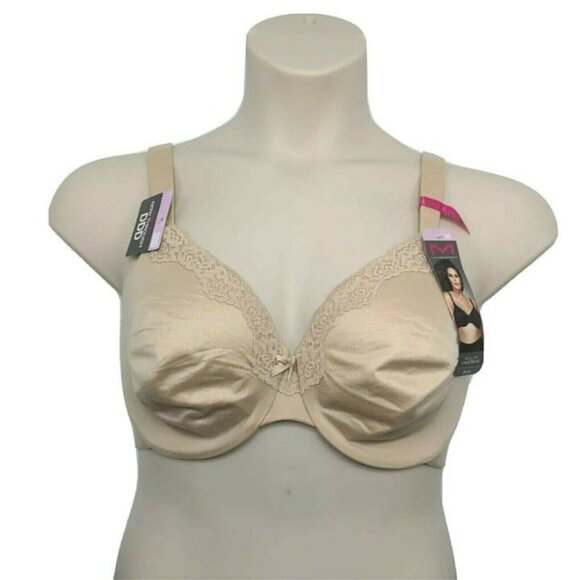 Maidenform Women Bra Full Fit Underwire Comfort Soft Cup Beige Tan Size 38D NEW - Picture 3 of 10
